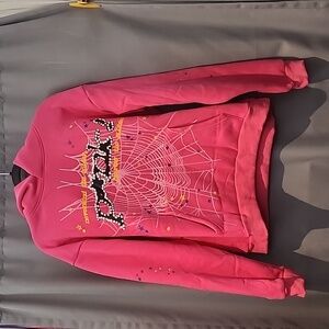 SP5 PINK SPIDER HOODIE